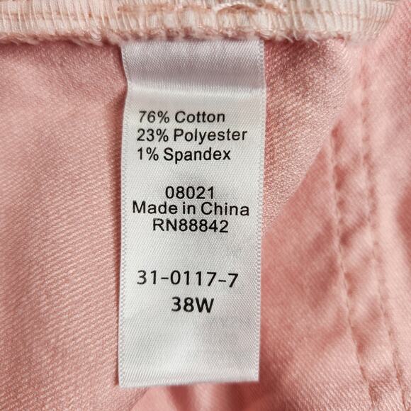 Woman Within Pink Straight Leg Jeans Size 38W NWT - Picture 3 of 7
